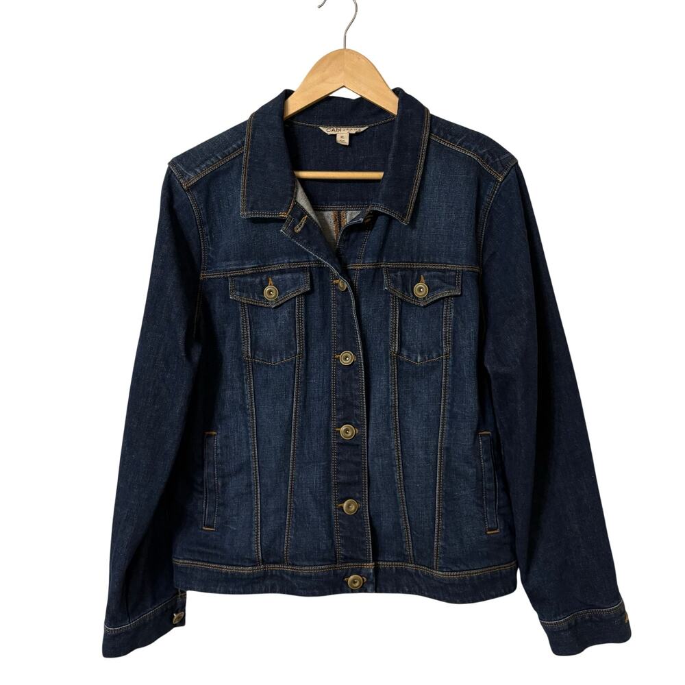CABI Norma Jean Denim Jacket Style 721 Dark Wash | XL